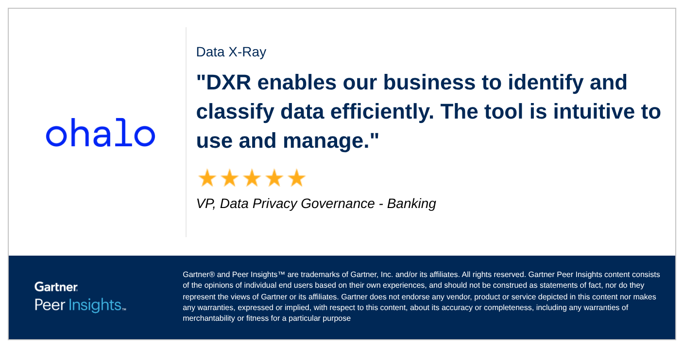 Gartner Peer Review on Data X-Ray